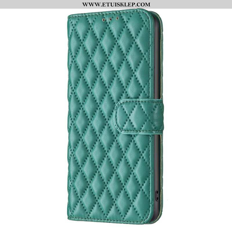 Etui Folio do Poco X5 Pro 5G Pikowany Binfen Kolor